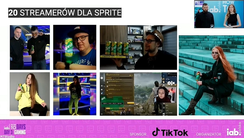 Streamerzy dla Sprite