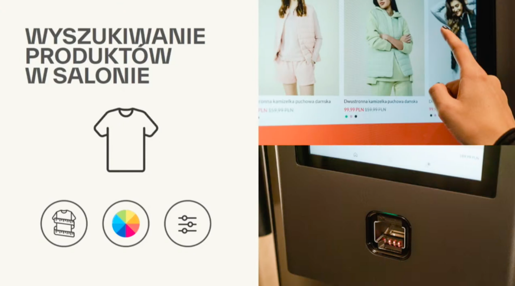 Wyszukiwanie produktów w salonie