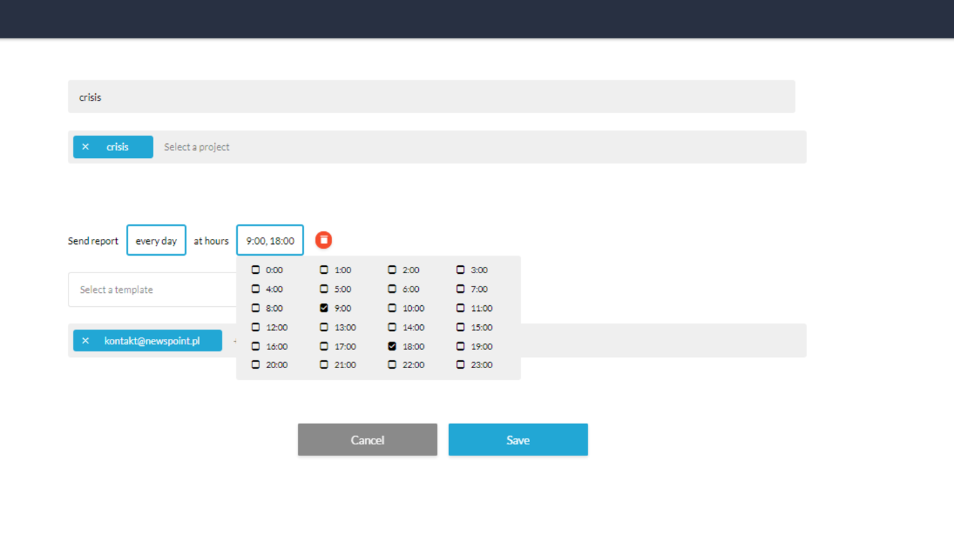 Media monitoring - alerts