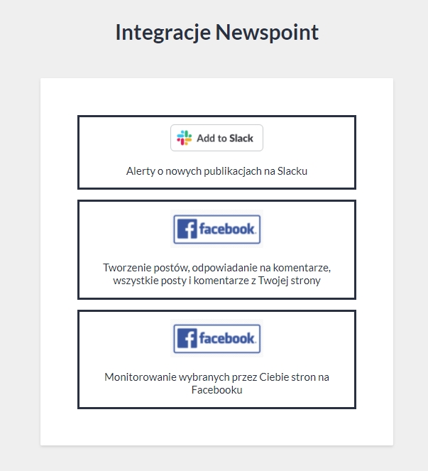 Integracje Newspoint