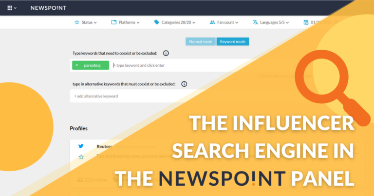 The influencer search engine