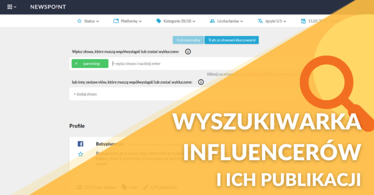 Wyszukiwarka influencerów