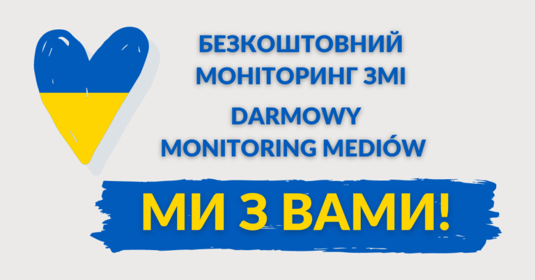 Monitoring za darmo dla Ukrainy